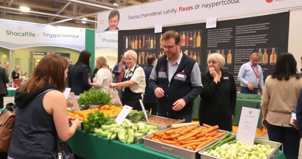 "Immagine dell'Agritravel Expo a Bergamo, un evento dedicato ai sapori e alle tradizioni culinarie italiane."